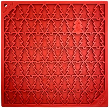 SodaPup Peace eMat – Durable Enrichment Feeder Made in USA from Non-Toxic, Pet-Safe, Food Safe Rubber for Mental Stimulation, Avoiding Overfeeding, Fresh Breath, Digestive Health, Calming, & More by SodaPup