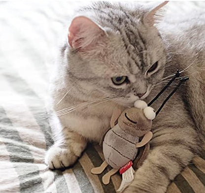 Gigwi Squeaky Cricket Cat Toy,Interactive Cat Toys Electronic Motion Activated Bug Sound，Automatic Cats Play Squeaky Toy for Indoor Fun - Image 6
