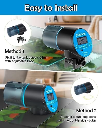 Automatic Fish Feeder for Aquarium Easy Setup & 4 Timers Blue - Image 4