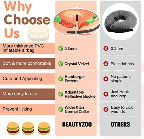 BEAUTYZOO Dog Cone Collar Alternative After Surgery,Pet Neck Donut E‑Collar - Image 5