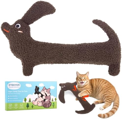 ETEKYER Refillable Catnip Cat Kicker Toy, Large, 13.77 Inches by ETEKYER