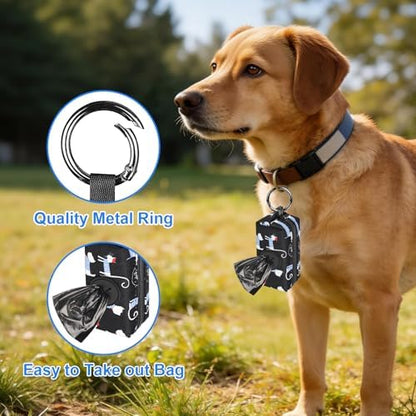 2pack Dog Poop Bag Holder Zippered Pet Waste Bags Dispenser - Image 2