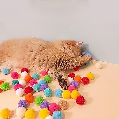 Aiersa Cat Toy Ball Launcher, Plush Ball Shooting Gun with 20 Pom Pom Balls, Interactive Indoor Cat Fetch Toy - Image 3