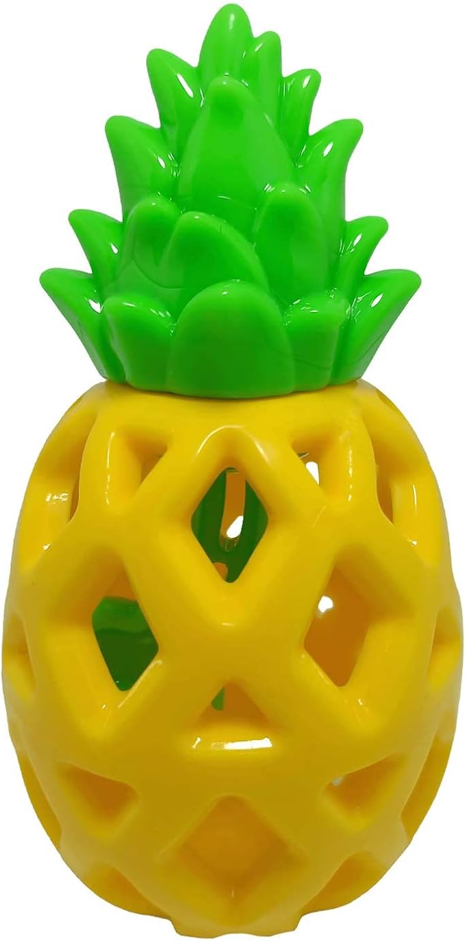 Steel Dog Treaters Pineapple, Dog Toy for Boredom and Stimulation, Treat Dispensing, Interactive Dog Puzzle Toys for Small, Medium, Large Breed
