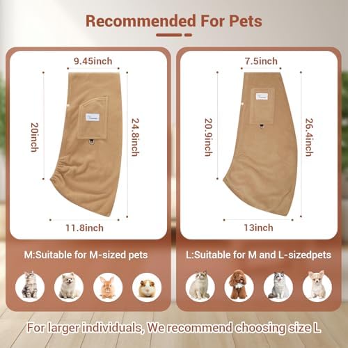Dog Carrier Sling,Indoor Comfort Adjustable Cat Sling Carrier,with Front Pocket and Seat Belt Dog Carriers for Small Dogs Machine Washable,Suitable for Family Outdoor Use (Medium, Khaki) - Image 3