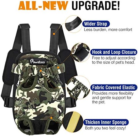 Pawaboo Pet Front Carrier Backpack for Small Medium Dogs - Image 4