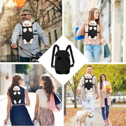 FEimaX Dog Carrier Backpack Pet Legs Out Front Cat Travel Bag, Adjustable Puppy Backpacks Carriers Hands-Free for Small Medium Dogs Cats Hiking Traveling Camping Daily Walking - Image 6