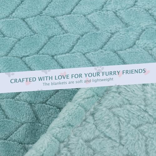 BVAGSS 6 Pack Small Dog Blanket, Super Soft Warm Pet Cover Blankets, Wheat Ears Print Puppy Fleece Flannel Blanket for Small Medium Dogs and Cats MW003 - Image 5