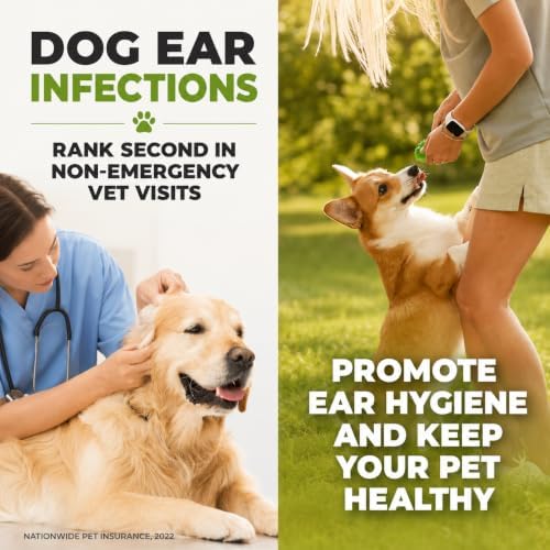 Mighty Petz Dog Ear Cleaner – Pet Ear Wash to Support Itchy, Infection Prone Ears, Yeast and Wax. Advanced & Gentle Otic Cleaning Solution. Ear Drops for Dogs and Cats - 8 oz - Image 3