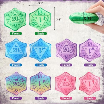 CiyvoLyeen Plush D20 Dice Catnip Toys for Indoor Cats 5 Pack - Image 3