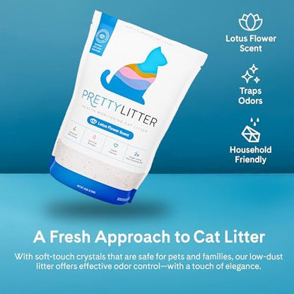 PrettyLitter Health Monitoring Cat Litter, Lotus Flower, 6 lb. Bag - Image 5