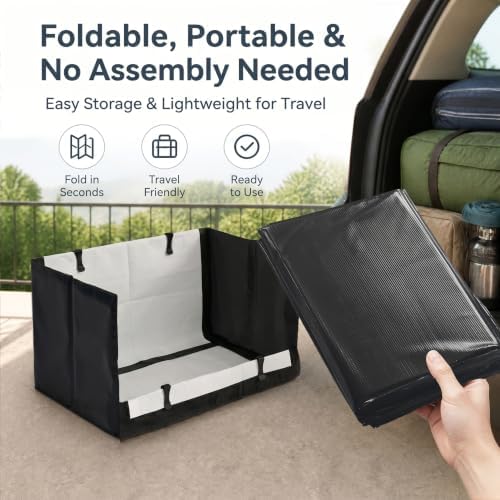 Dog Litter Box, Waterproof Foldable Pee Pad Holder, Dog Potty Tray - Image 7