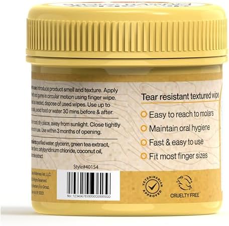Dr. Oakley Dog Dental Wipes Finger Dental Care - Chicken Flavor - Image 5