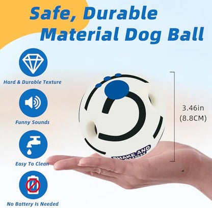 Glow in The Dark Dog Toys Ball, M, 3.46 in (8.8 cm) - Image 4