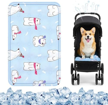 Nuanchu Pet Cooling Mat, Rainbow Bear, 11.81 x 19.69 Inches, 1 Pcs by Nuanchu