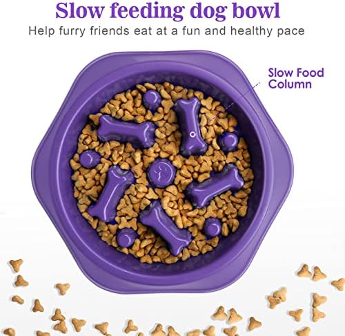 UPSKY Slow Feeder Dog Bowl Anti-Chocking Slower Feeding Pet Puzzle Bowls - Image 4