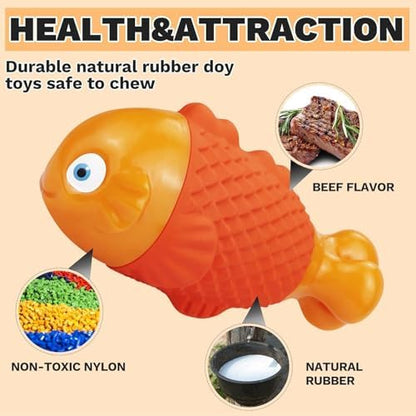 WinTour Indestructible Dog Toys for Aggressive Chewers, Tough Chew Toys for Medium & Large Breeds, Squeaky and Durable Chewers for Large Dogs - Image 5