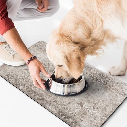 Dog Food Mat for Floors Waterproof Quick Dry Pet Placemat Cat Feeding Bowls Mats for Food and Water, Eco-Friendly Dog Accessories Diatomite Pets Supplies 16" X 24" - Image 7