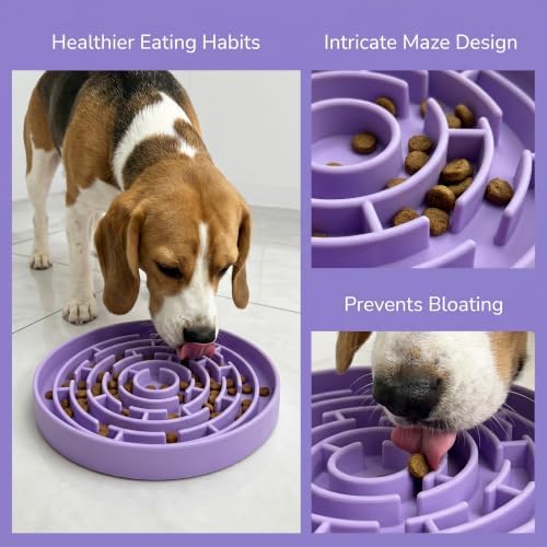 YCT Dog Cat Lick Mat and Slow Feeder Bowl Set, Thickened Food Grade Silicone with Strong Suction Cups, Anxiety Relief Calming Lick Pad for Bathing Grooming Training - Image 3