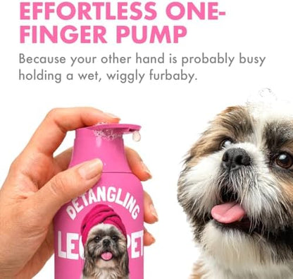 Dog Shampoo and Conditioner Set Deodorizing Deep Cleansing Shampoo with Aloe Vera + Detangling Conditioner with Rice Protein Shea Butter & Argan Oil Hypoallergenic Sulfate Free pH Balanced 2×16 fl oz - Image 5