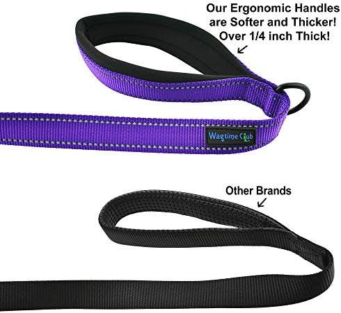 Wagtime Club Heavy Duty Double Handle Dog Leash for Large Medium Small Dogs - Image 5