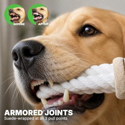 3 Way Dog Toys, Dog Tug Toy for Multiple Dogs and Aggressive Chewers - Image 5