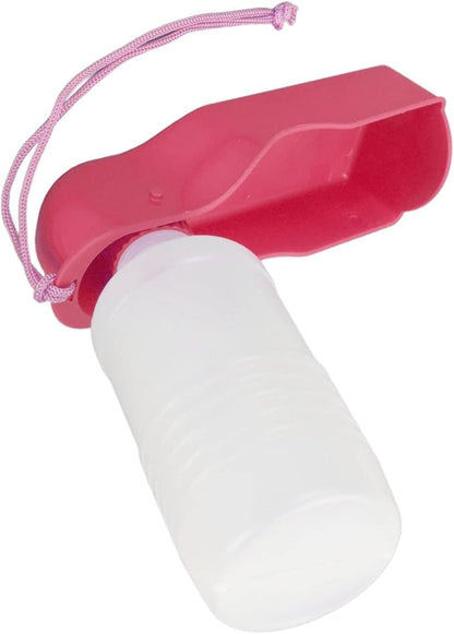 DAUZ PET Water Bottle, Dog Water Feeding Bottle PET Easy to Use Automatic Portable for Cats Walking (Roseate)