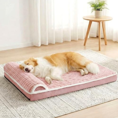 Orthopedic Large Dog Bed Pillow Pet Sofa Bed 48''X30'' Pink by Unknown