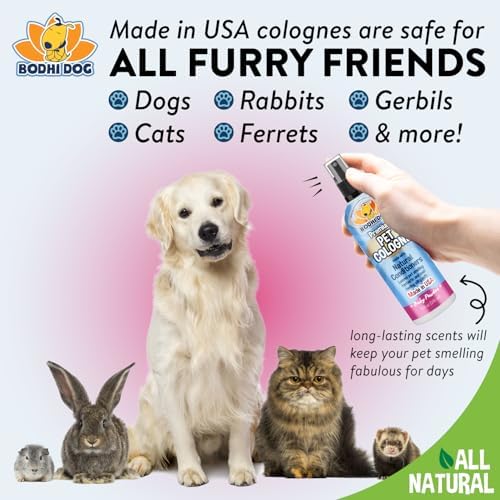 Bodhi Dog Natural Dog Cologne (Baby Powder) - Premium Scented Deodorizing Pet Perfume with Conditioner for Dogs & Cats - Keeps Pets Fresh & Clean - Gentle and Safe Formula, Made in USA (8 Fl Oz) - Image 5