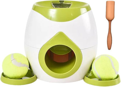 Interactive Dog Puzzle Toy - Drop The Ball to Get Treats, 2-in-1 Treat Dispenser & Slow Feeder for Healthy Eating, Keep Them Busy and Stop Boredom, Fun and Durable for All Breed