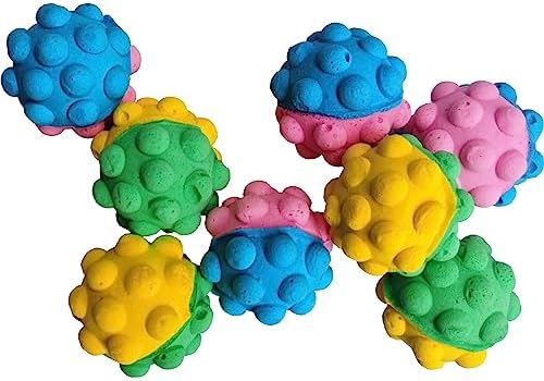 Pet Ball Foam Sponge Ball Cat Toy Soft Bouncy Noise Free (Fun Softball) - Image 4