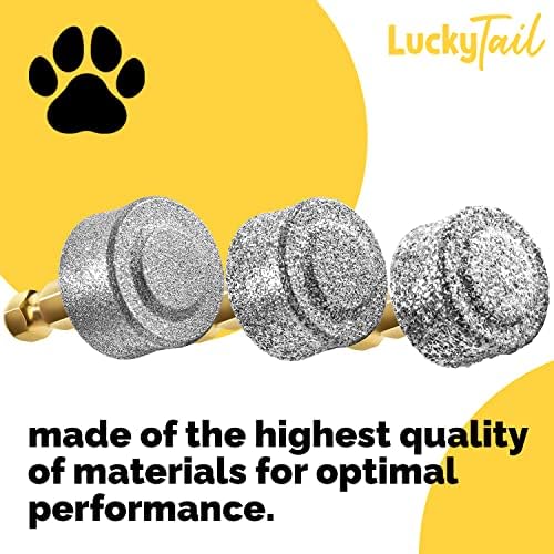 LUCKY TAIL - Dog Nail Grinder - Regular, Hard & Soft Replacement Head - Small & Large Dogs - Premium Quality - Diamond Tip Drill Bit - Professional Dog Nail Trimmers - Grooming Kit - 3 Pack - Image 5