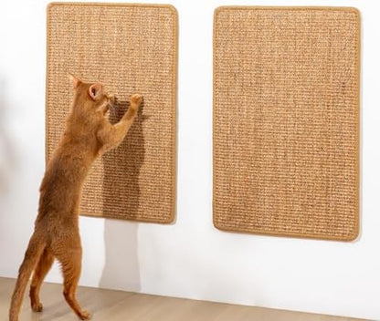 Conlun 2-Pack Cat Scratching Pads, 15.7x23.6in Sisal Wall & Couch Protector by Conlun