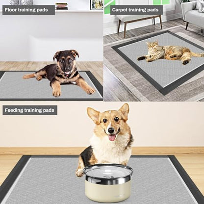 Charcoal Puppy Pads, XL 28"x34", All Edge-Wrapped, Odor-Control Thick Pad - Image 6