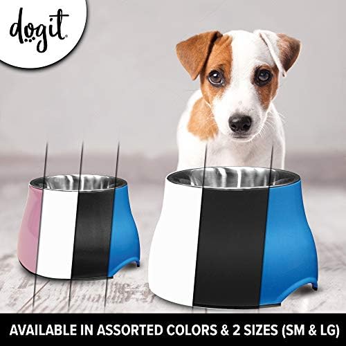 Dogit Elevated Dog Bowl, Blue - Image 5