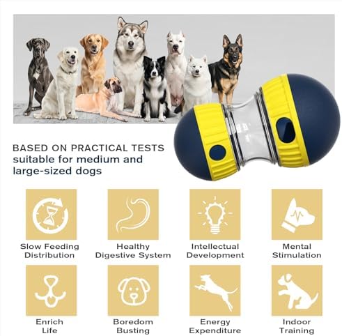 TLKNG Dog Enrichment Toy, Treat Dispenser Ball for Medium/Large Dogs - Image 2