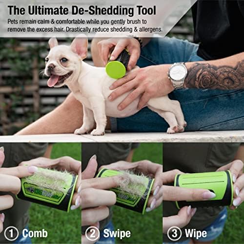 King Kanine Mini King Komb Pet Grooming Brush, Self Cleaning Deshedding | Multi-Use Tool for Cats & Kittens of All Life Stages | Mini Brush Pet for Grooming and Loose Hair | Perfect for Small Coats - Image 2