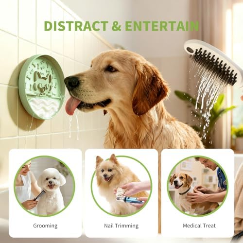 Slow Feeder Dog Bowl for Small Medium Dogs & Cats, 7.5 Inch Non Slip Slow Bowl with 37 Suction Cups, Anti-Choking Food Grade Silicone Slow Eating Bowl - Image 3
