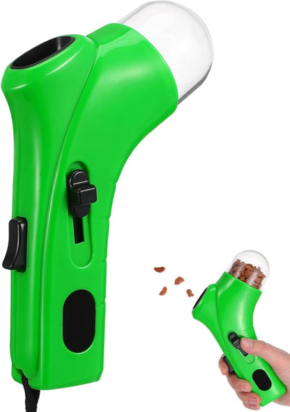 balacoo Dog Snack Catapult Launcher Handheld Pet Treat Shooter for Dogs and Cats Interactive Spring-Loaded Treat Dispenser Toy for Training and Indoor Outdoor Play 7.48X4.33X1.77In