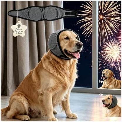 Dog Ear Cover No Flap Ear Wrap for Hematoma Anxiety Relief Noise Protection by JellyPanda