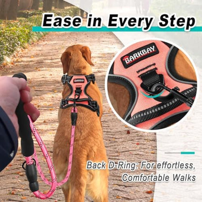 BARKBAY Dog Harness for Medium Sized Dog No Pull 2 Leash Clips Dog Vest - Image 3