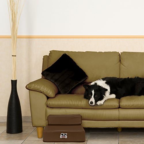 Weebo Pets Smooth Steps Folding Leather Pet Stairs (Brown) - Image 5