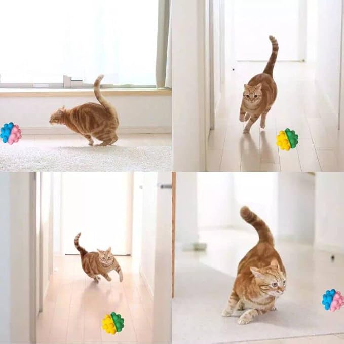 YnFag Foam Soccer Balls Cat Toys for Indoor Cat Balls (16 Featuring Different)