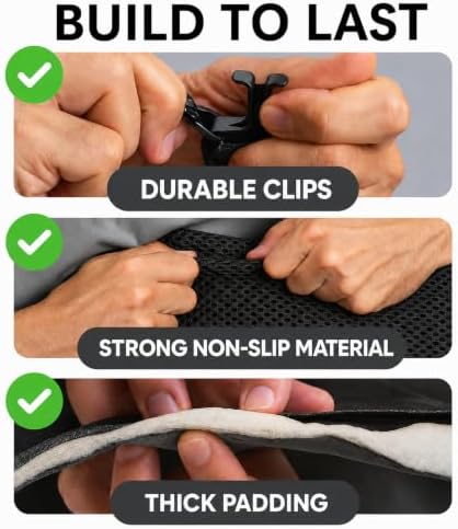 Dog Car Seat Protector, Back Seat Cover for Dogs, SUV & Car Seat Covers 56" - Image 6