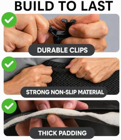 Dog Car Seat Protector, Back Seat Cover for Dogs, SUV & Car Seat Covers 56" - Image 6
