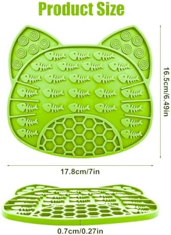 Lick Mat for Dogs and Cats, Anxiety Relief Licking Pad, Boredom Reducer, Snuffle Mat, Keeps Pets Busy, Perfect for Bathing and Grooming, 1 Pack (1Pack Green) - Image 2