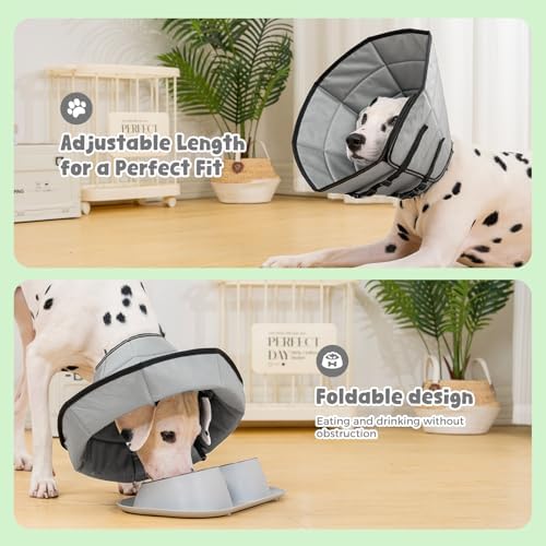 Avont Soft Dog Cone Drawstring, Snap-in, Waterproof, Anti-Lick, Foldable - Image 2
