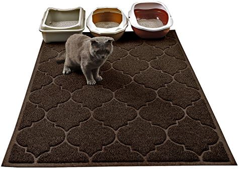LittleTiger Cat Litter Mat, XL Super Size, Phthalate Free, Easy to Clean, 46x35 Inches, Durable, Soft on Paws, Large Litter Mat. by Cosyearn