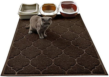 LittleTiger Cat Litter Mat, XL Super Size, Phthalate Free, Easy to Clean, 46x35 Inches, Durable, Soft on Paws, Large Litter Mat. by Cosyearn