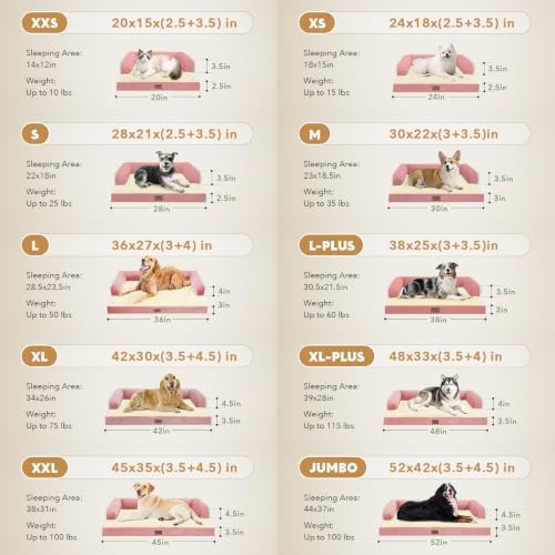 MEKIY Orthopedic Washable Dog Bed with Bolster for Medium to Large Dogs - Image 6